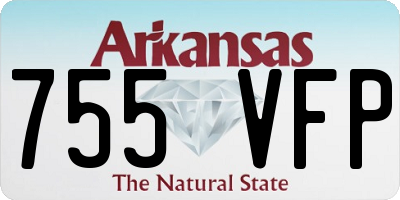 AR license plate 755VFP