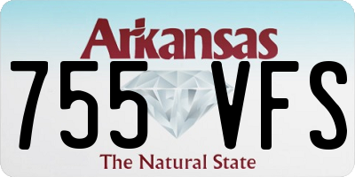 AR license plate 755VFS