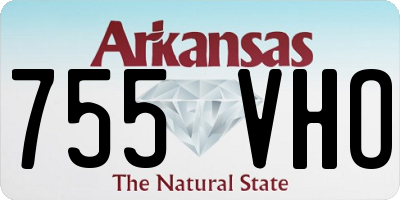 AR license plate 755VHO