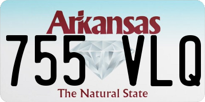 AR license plate 755VLQ