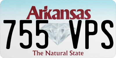 AR license plate 755VPS