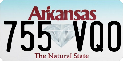 AR license plate 755VQO