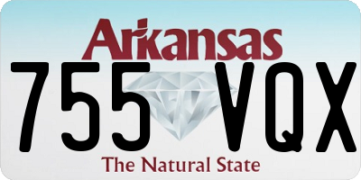 AR license plate 755VQX