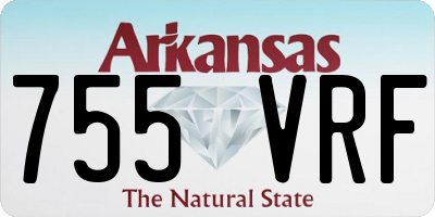 AR license plate 755VRF