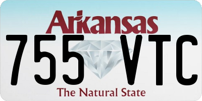 AR license plate 755VTC