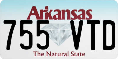AR license plate 755VTD