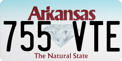AR license plate 755VTE