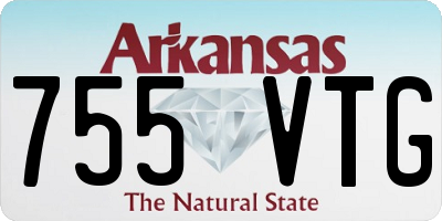 AR license plate 755VTG