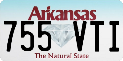 AR license plate 755VTI