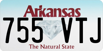 AR license plate 755VTJ