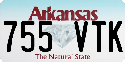 AR license plate 755VTK