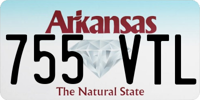 AR license plate 755VTL
