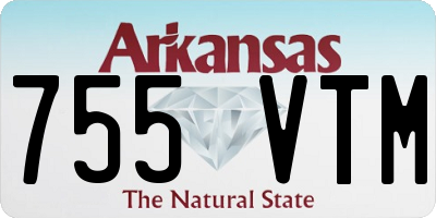 AR license plate 755VTM