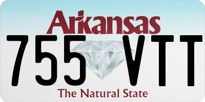 AR license plate 755VTT