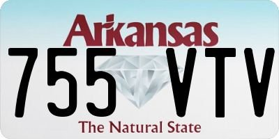 AR license plate 755VTV