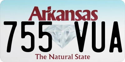 AR license plate 755VUA