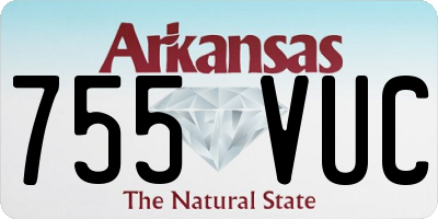 AR license plate 755VUC