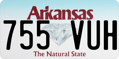 AR license plate 755VUH