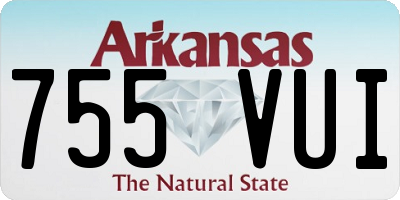AR license plate 755VUI