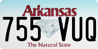 AR license plate 755VUQ