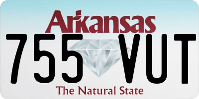 AR license plate 755VUT