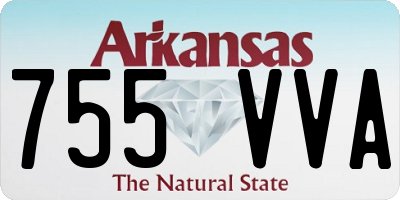 AR license plate 755VVA