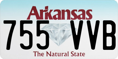 AR license plate 755VVB