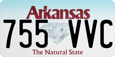 AR license plate 755VVC
