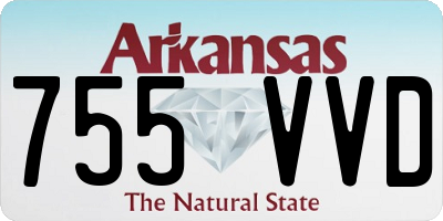 AR license plate 755VVD