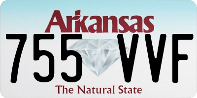 AR license plate 755VVF