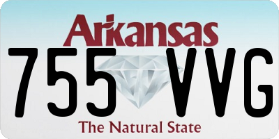 AR license plate 755VVG