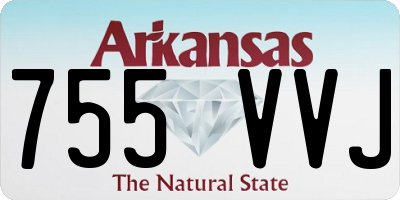 AR license plate 755VVJ