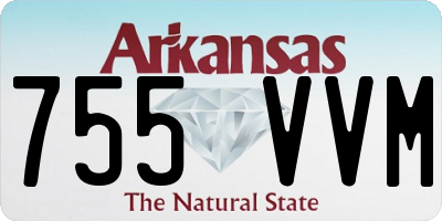 AR license plate 755VVM
