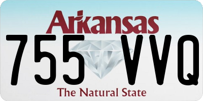 AR license plate 755VVQ