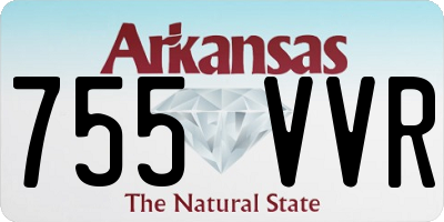 AR license plate 755VVR