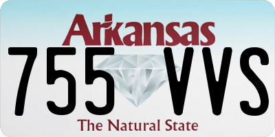 AR license plate 755VVS