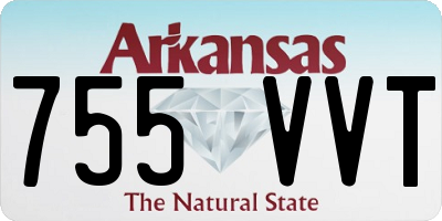 AR license plate 755VVT