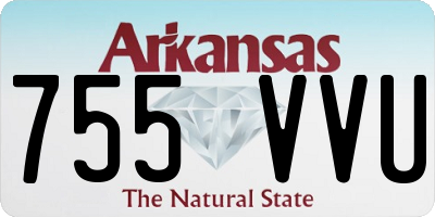 AR license plate 755VVU
