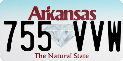 AR license plate 755VVW