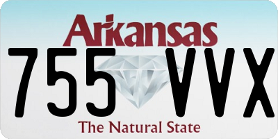 AR license plate 755VVX
