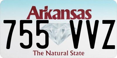 AR license plate 755VVZ