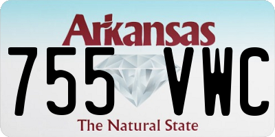 AR license plate 755VWC