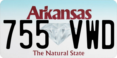 AR license plate 755VWD
