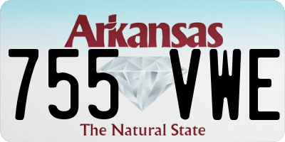 AR license plate 755VWE
