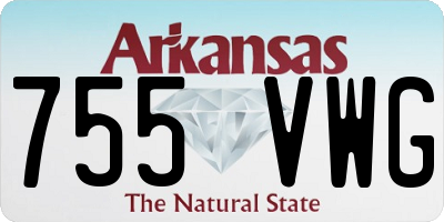 AR license plate 755VWG