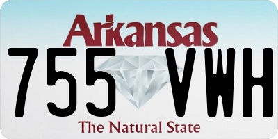 AR license plate 755VWH