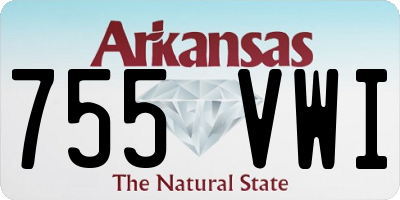AR license plate 755VWI