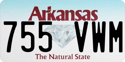 AR license plate 755VWM