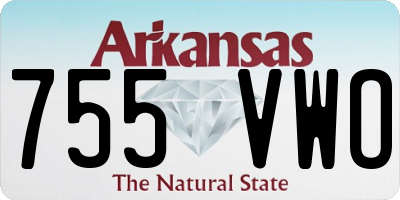 AR license plate 755VWO