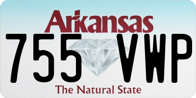 AR license plate 755VWP